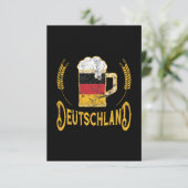 Carte Drapeau allemand Oktoberfest Amateur de bière alle (Debout devant)