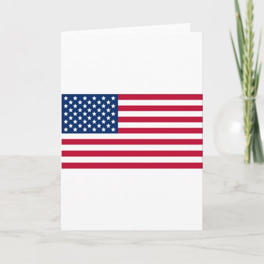 Carte Drapeau américain (Devant)
