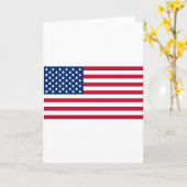 Carte Drapeau américain (Fleur jaune)