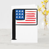 Carte Drapeau américain (Fleur jaune)