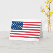 Carte Drapeau américain (Fleur jaune)