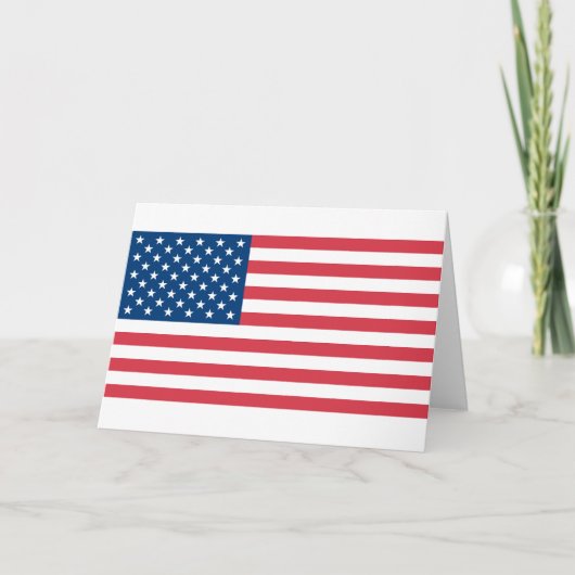Carte Drapeau américain (Devant)