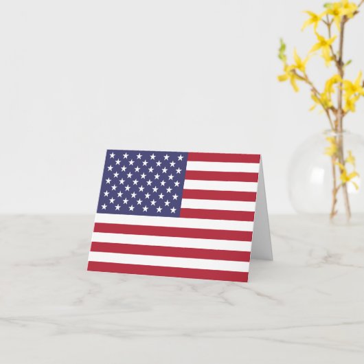 Carte Drapeau américain (Fleur jaune)