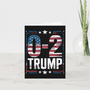 Carte Drapeau américain 0-2 Trump 2024
