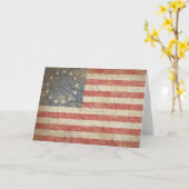 Carte Drapeau américain 1776 (Fleur jaune)