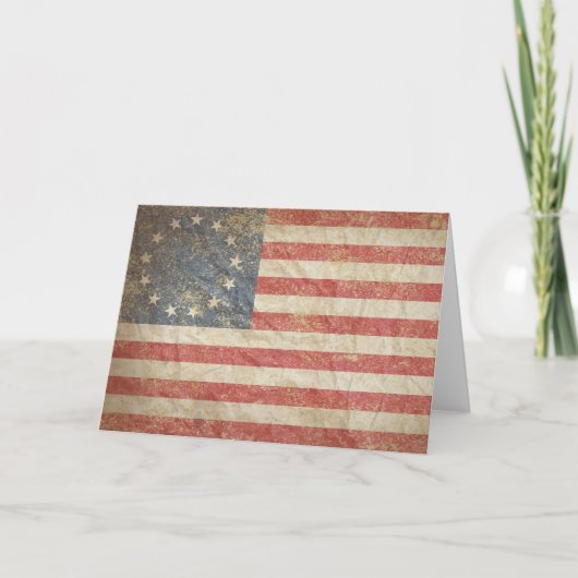 Carte Drapeau américain 1776 (Devant)