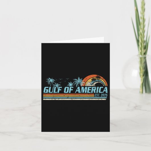 Carte Drapeau Américain 2025 Golfe Du Mexique (Devant)