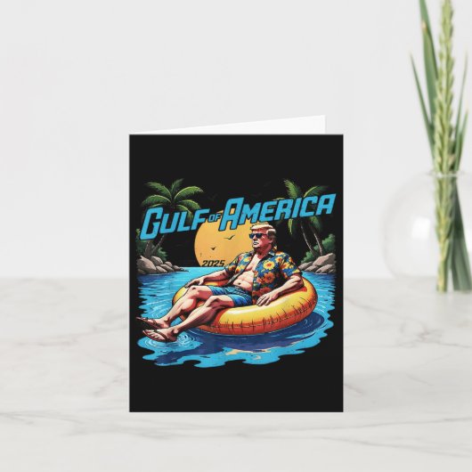 Carte Drapeau Américain 2025 Golfe Du Mexique (Devant)
