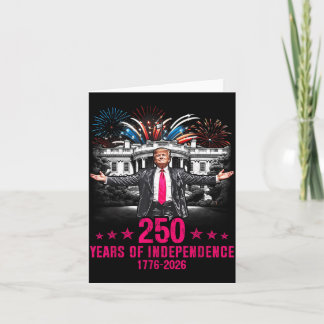 Carte Drapeau américain 250 ans d'indépendance 250ème