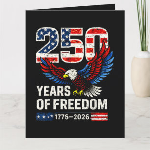 Carte drapeau américain 250e anniversaire américain