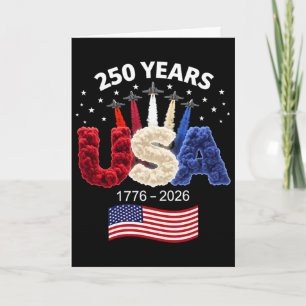 Carte Drapeau américain 250e anniversaire des États-Unis