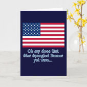 Carte Drapeau américain avec la citation de bannière (Fleur jaune)