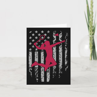 Carte Drapeau américain Badminton Sport lycée patriotiqu