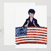 Carte drapeau américain betsy ross (Devant / Derrière)