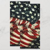 Carte Drapeau américain Camoflouge par Shirley Taylor (Devant / Derrière)