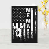 Carte Drapeau américain Cheer Mema Cheerleading Cheerlea (Fleur jaune)