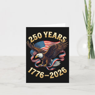 Carte Drapeau américain Chemise 250e anniversaire USA 17