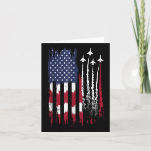 Carte Drapeau américain de la Force aérienne Patriotique