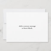 Carte Drapeau américain de la ligne rouge mince (Dos)