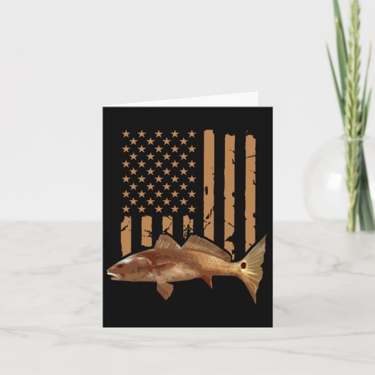 Carte Drapeau américain de pêche du sébaste Drapeau roug (Devant)