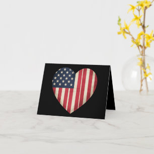 Carte Drapeau américain du 4 juillet Drapeau patriotique