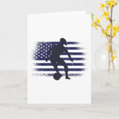 Carte Drapeau américain du maillot de football américain (Fleur jaune)