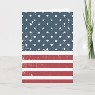 Carte drapeau américain en détresse