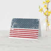 Carte drapeau américain en détresse (Fleur jaune)