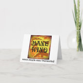 CARTE DRAPEAU AMÉRICAIN ET EAGLE (Dos)