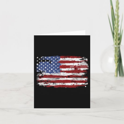 Carte Drapeau américain États-Unis d'Amérique US 4e (Devant)