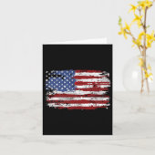 Carte Drapeau américain États-Unis d'Amérique US 4e (Fleur jaune)
