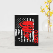 Carte Drapeau Américain États-Unis Tornade Chasseur d'Or (Fleur jaune)