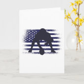 Carte Drapeau américain Fan Jersey Shirt USA (Fleur jaune)