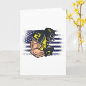 Carte Drapeau américain Fan Jersey Shirt USA (Fleur jaune)