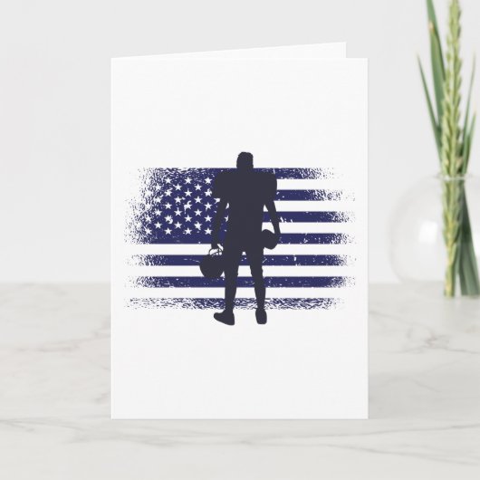 Carte Drapeau américain Fan Jersey Shirt USA (Devant)