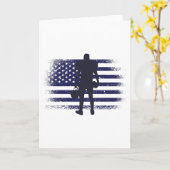 Carte Drapeau américain Fan Jersey Shirt USA (Fleur jaune)