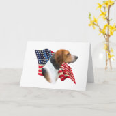 Carte Drapeau américain Foxhound (Fleur jaune)