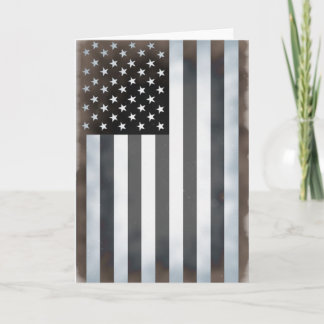 Carte Drapeau américain noir et blanc
