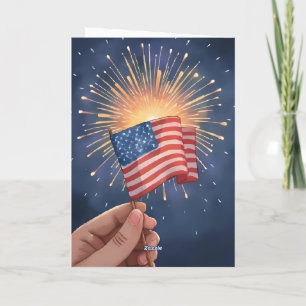 Carte Drapeau Américain Patriotique