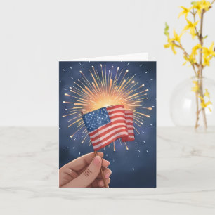 Carte Drapeau Américain Patriotique