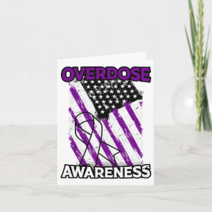 Carte Drapeau américain patriotique surdose de drogue su