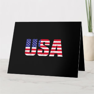 Carte Drapeau américain patriotique USA pour hommes femm