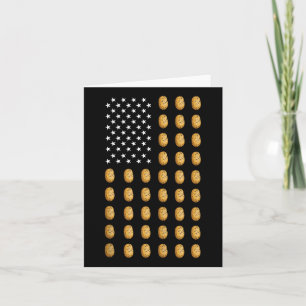 Carte Drapeau américain Pomme de terre Alimentation Usa