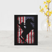 Carte Drapeau Américain Pride Texas Equestrition 4ème De (Fleur jaune)