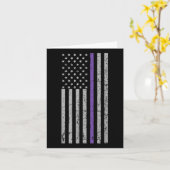 Carte Drapeau américain souvenirs Heimier bande violette (Fleur jaune)