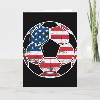 Carte Drapeau Américain Sur Ll Soccer Garçons Hommes Soc