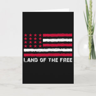 Carte Drapeau américain Terre de la liberté Amérique 4 j