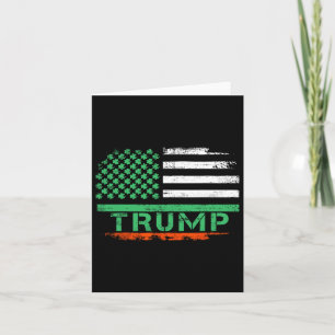 Carte Drapeau Américain Trump 45 47 Saint-Patrick Irland