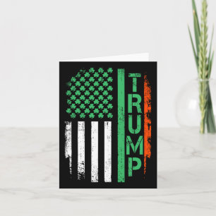 Carte Drapeau Américain Trump 45 47 Saint-Patrick Irland