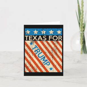 Carte Drapeau américain Trump Réélection 2024 Texas Trum